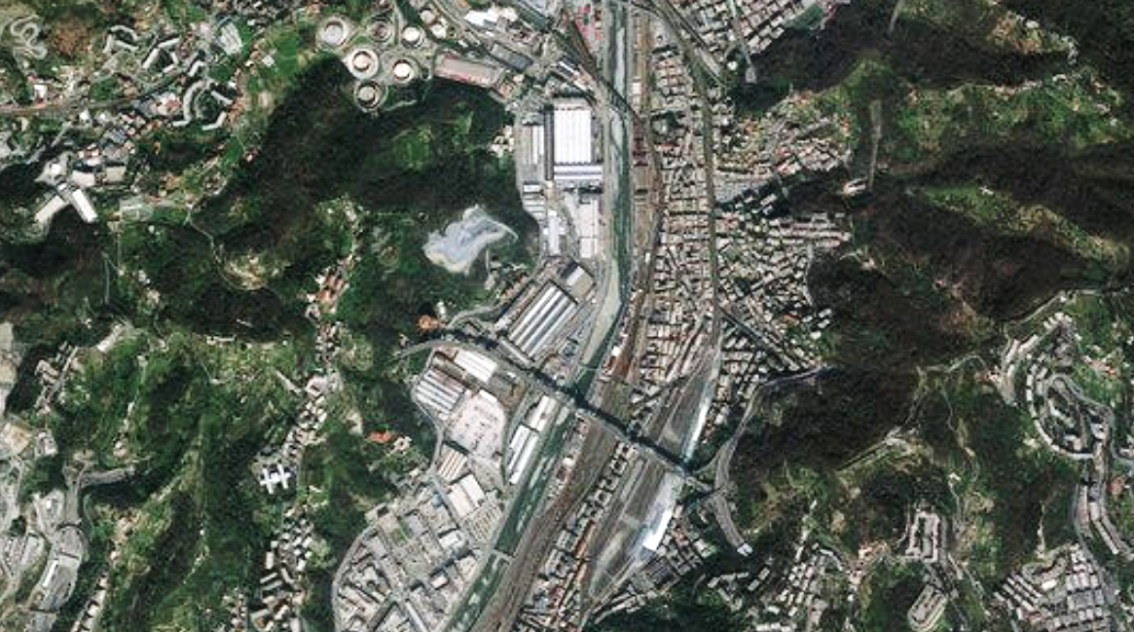 Trasformazione del territorio ad opera dell’urbanizzazione (Cornigliano, Genova)